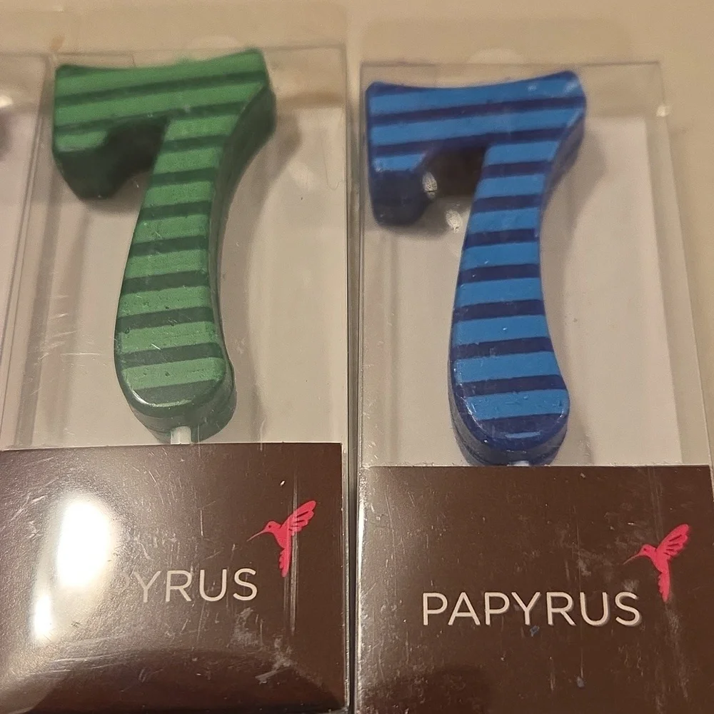 Papyrus Colorful Number 7 Cake Candles